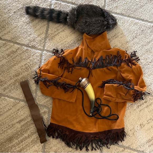 Boys Davy Crockett Costume Frontiersman Size Small - Picture 2 of 9